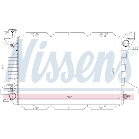 Nissen Nissens Radiator, 620981 620981